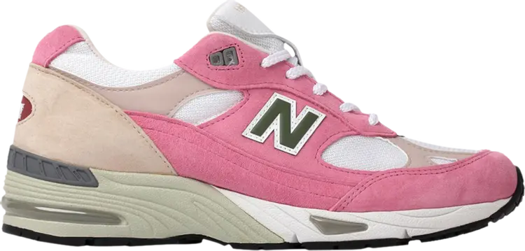 Лимитированные кроссовки New Balance PaperBoy Paris x La MJC x 991 Made In England 'ALL GONE', розовый — фото 2