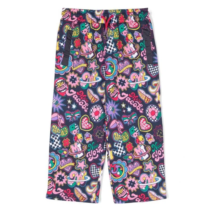 Брюки с принтом Kids Patches Print Pants Little Marc Jacobs, Multicoloured