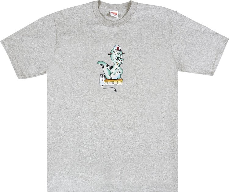 Футболка Supreme Dinosaur Tee 'Heather Grey', серый