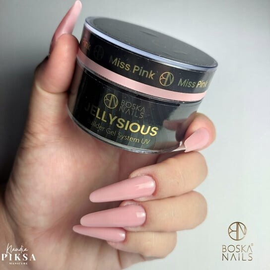 Наращивающий УФ-гель для ногтей, 30 мл Boska Nails, Jellysious Miss Pink — фото 4