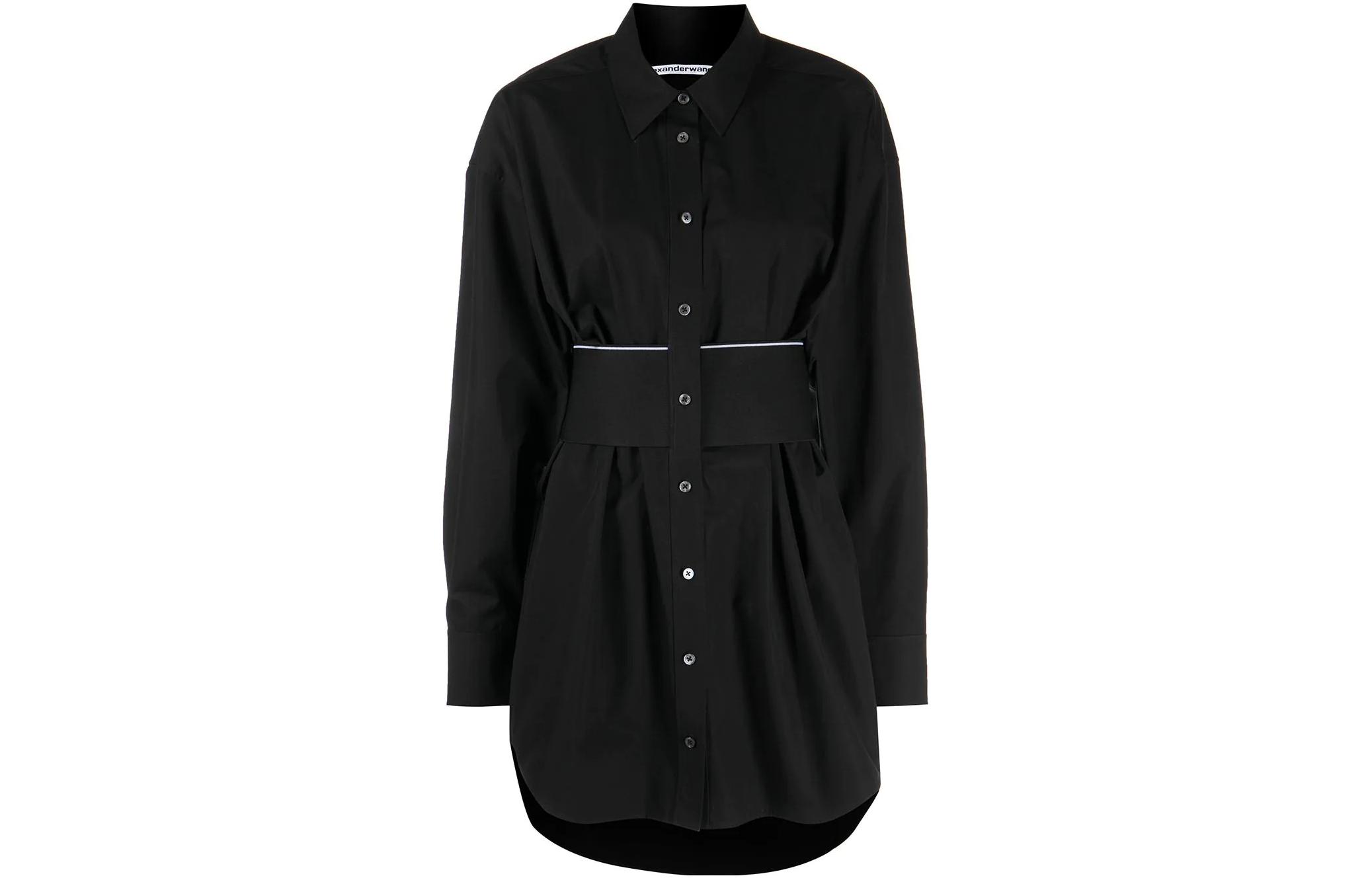 

Alexander Wang Платье с длинными рукавами, женское, черное