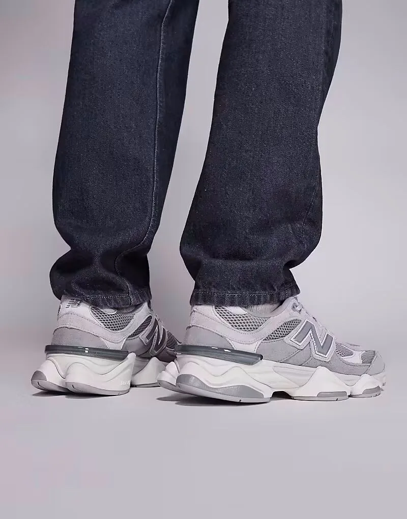 Кроссовки New Balance 9060 унисекс серого цвета — фото 4