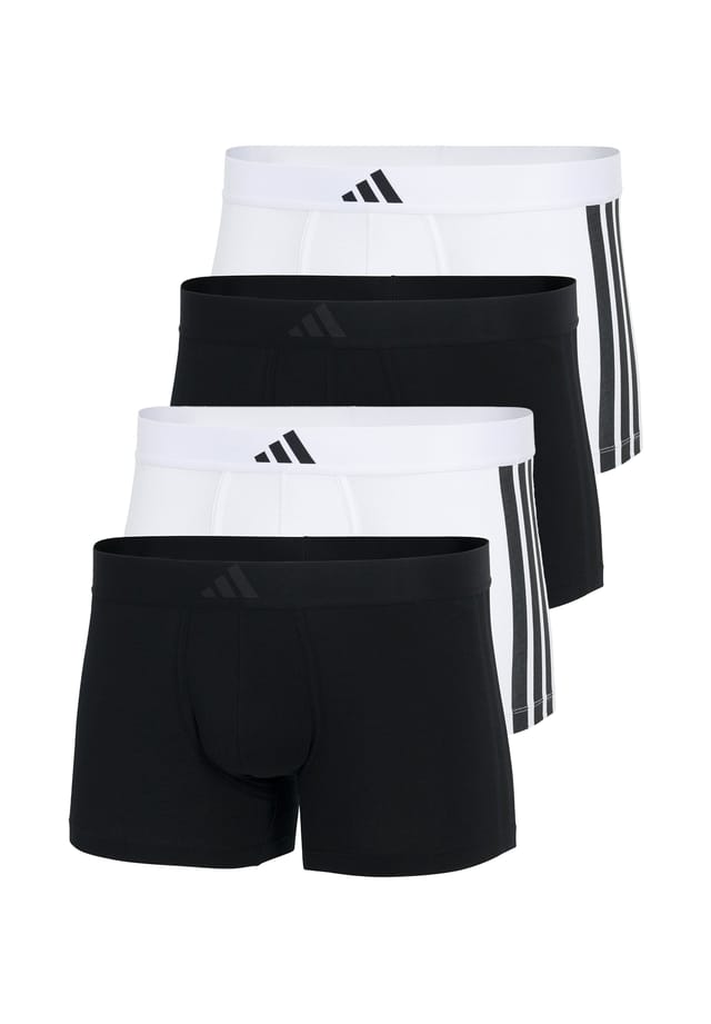 

Ретро шорты/брюки 4 шт. активный гибкий хлопок 3 полоски Adidas, мультиколор