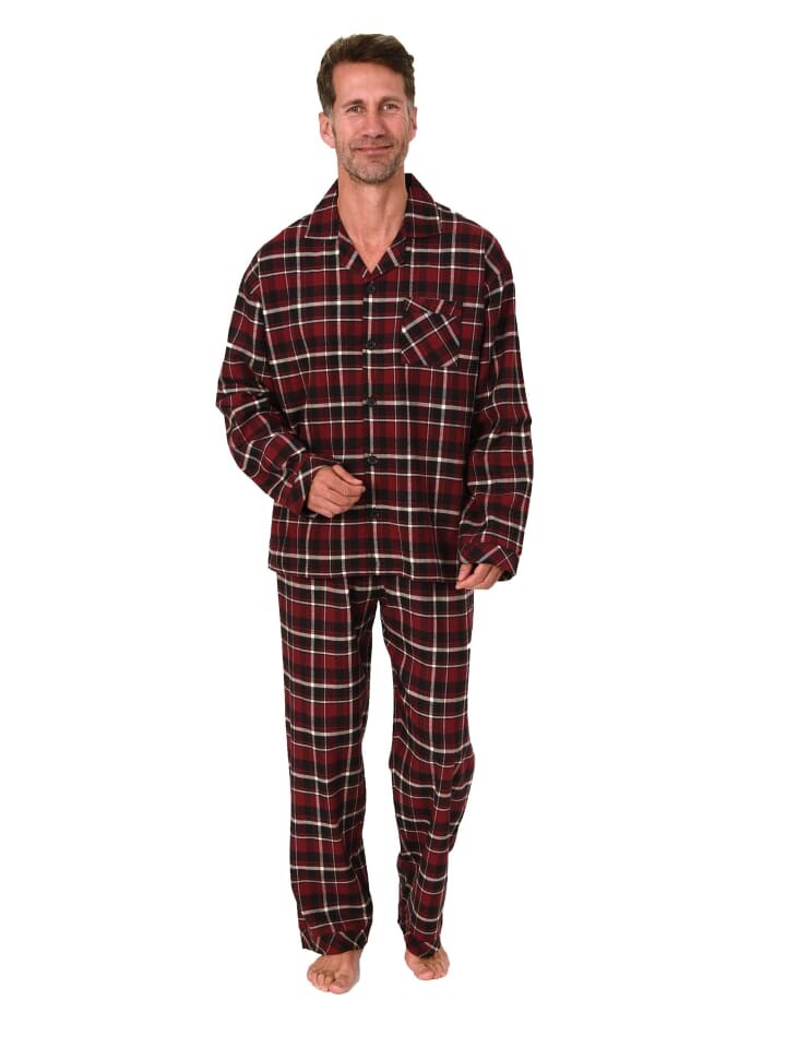 

Пижама NORMANN Lange Flanell kariert, красный