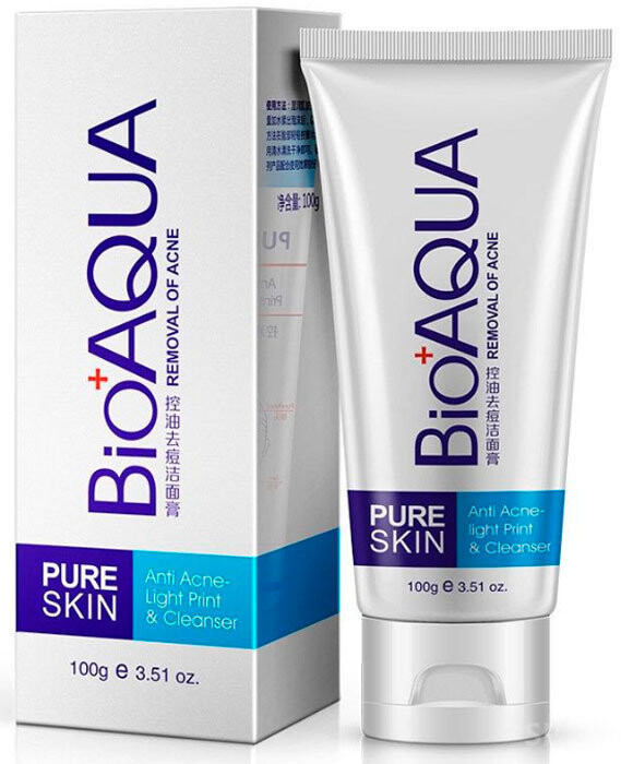 

Bioaqua, Pure Skin, Очищающая эмульсия от прыщей