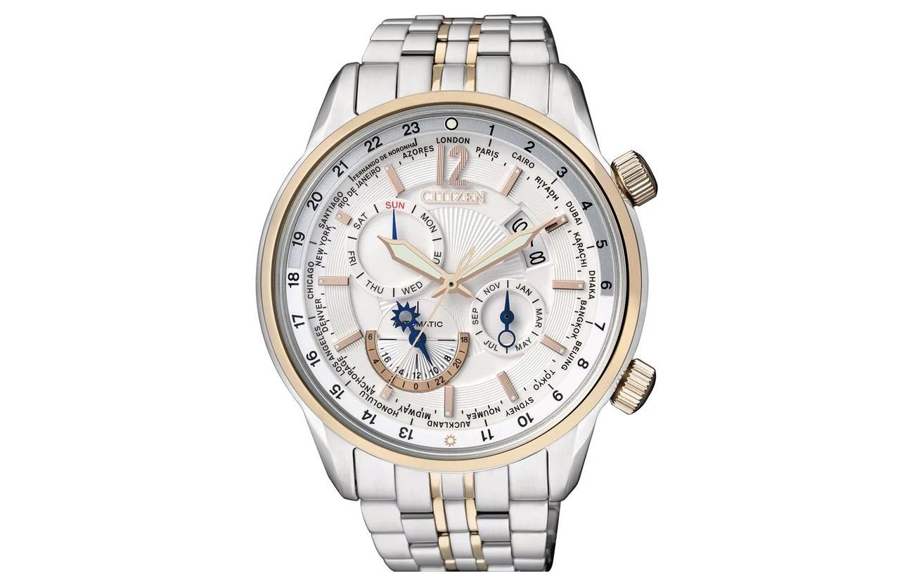 

CITIZEN Часы Automatic Mechanical Movement Stainless Steel Strap Watch 44.5mm Men's Watch White Dial, White