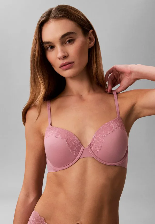 Бюстгальтер с полным покрытием и идеальной посадкой на косточках Calvin Klein, Soft Mauve — фото 4