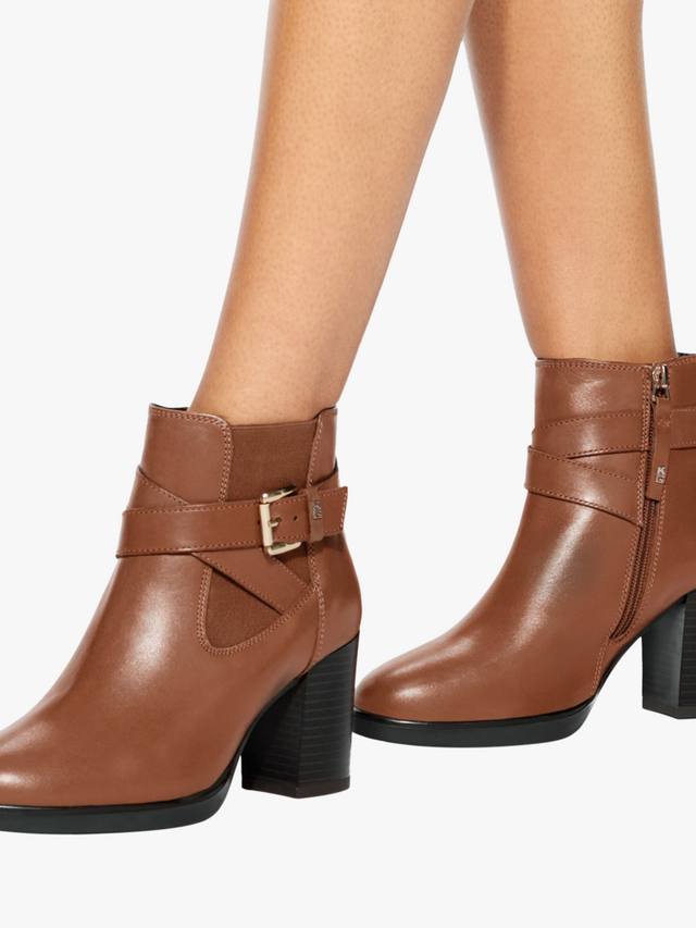 Ботильоны из натуральной кожи шалфея KG Kurt Geiger, желто-коричневый — фото 2