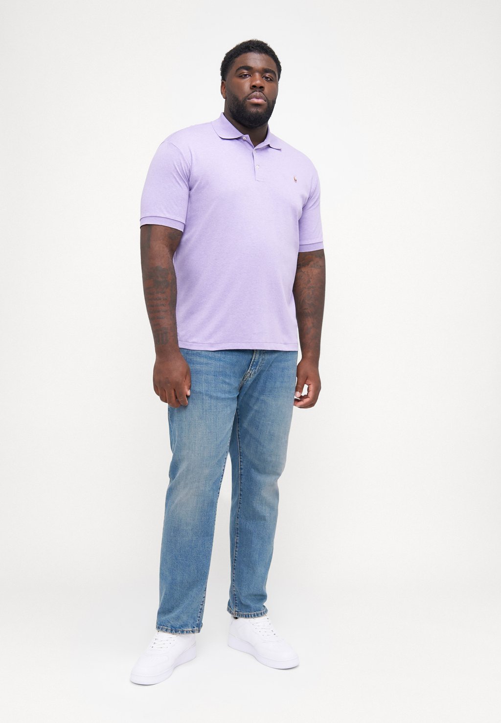 

Рубашка поло SHORT SLEEVE Polo Ralph Lauren Big & Tall, сиреневый