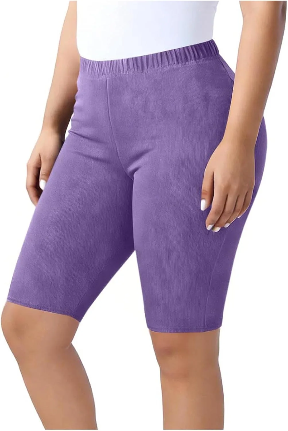 

NATHGAM женские плюс сайз риббэд капри