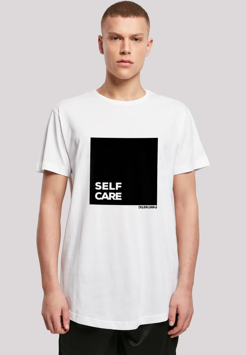 

F4NT4STIC Футболка "SELF CARE LONG TEE", принт, белый