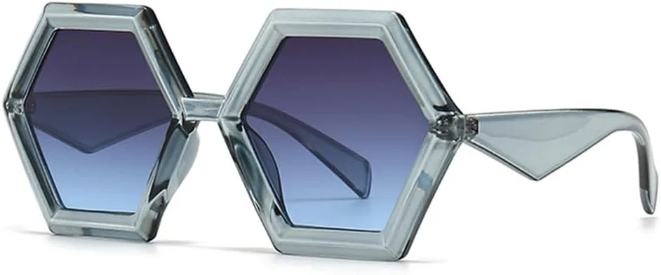 

Женские солнцезащитные очки с градиентной защитой UV400, мужские двухцветные, для занятий спортом на открытом воздухе, бега и езды generic, Blue Gray Blue