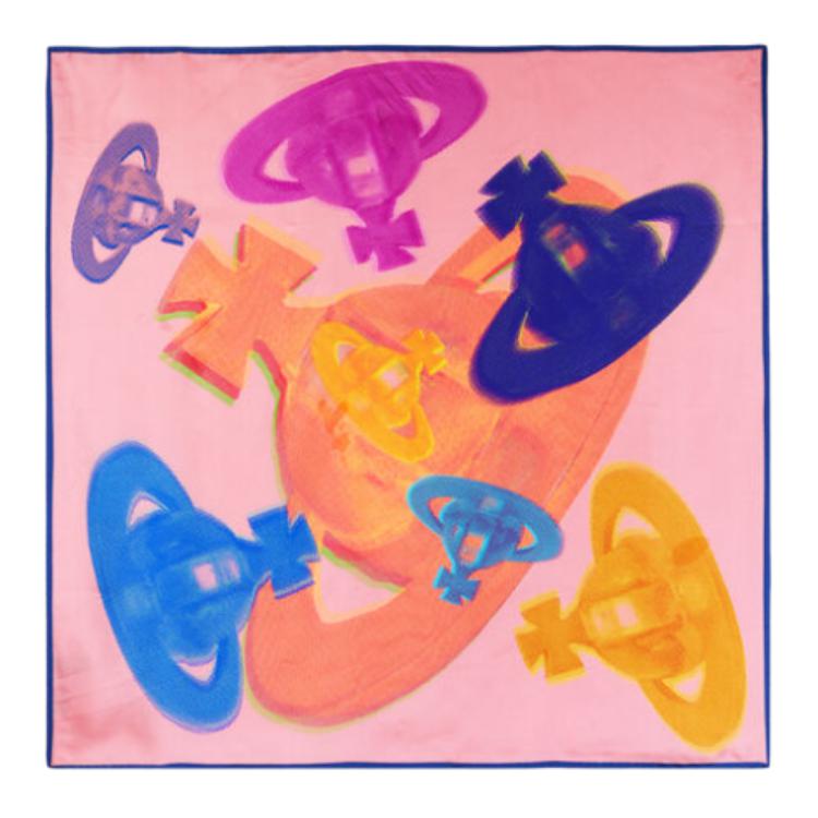 

Vivienne Westwood Шелковые шарфы для женщин, розовые