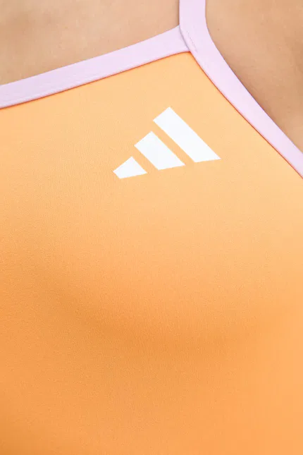 Купальник цельный слитный Adidas Performance, оранжевый — фото 4