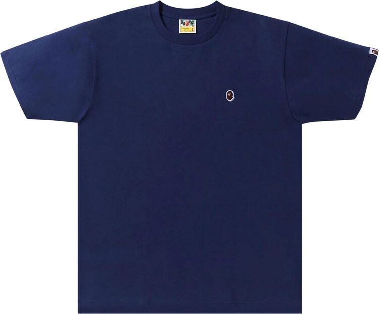 

Футболка BAPE Ape Head One Point 'Navy', синий