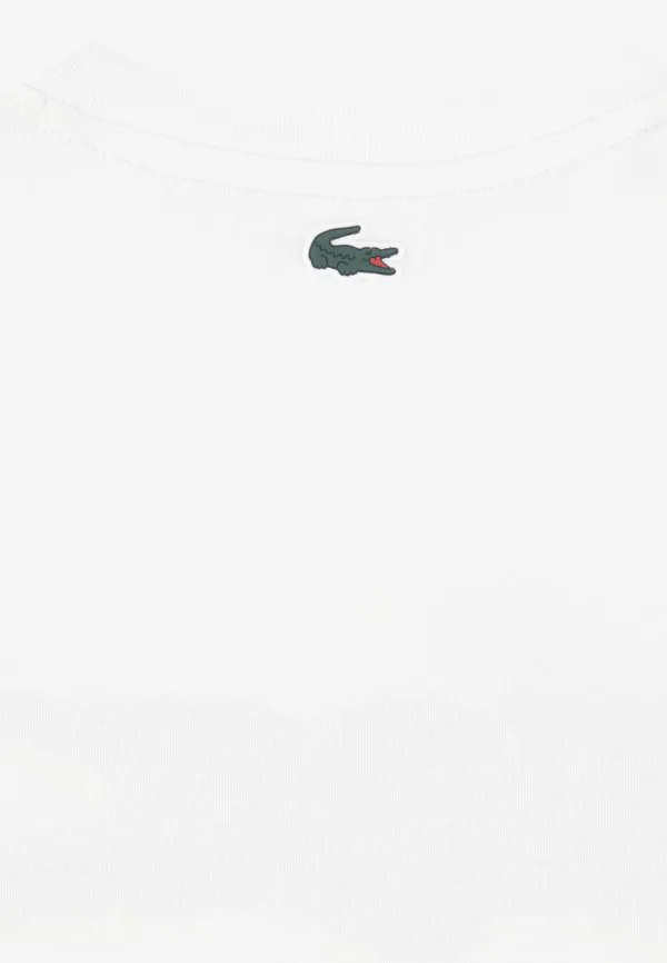 Спортивная футболка унисекс с принтом Lacoste, Blanc — фото 4