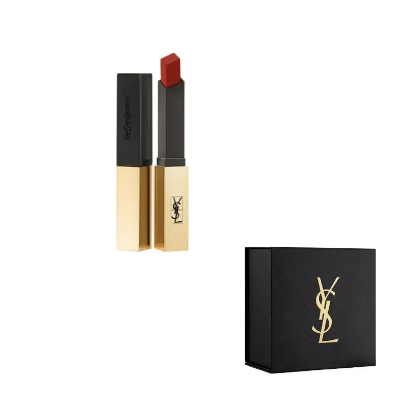 

Маленькая золотая палочка тонкие помады матовые легко растушёвываются стойкие SAINT LAURENT, N°33 Candied оранжевый