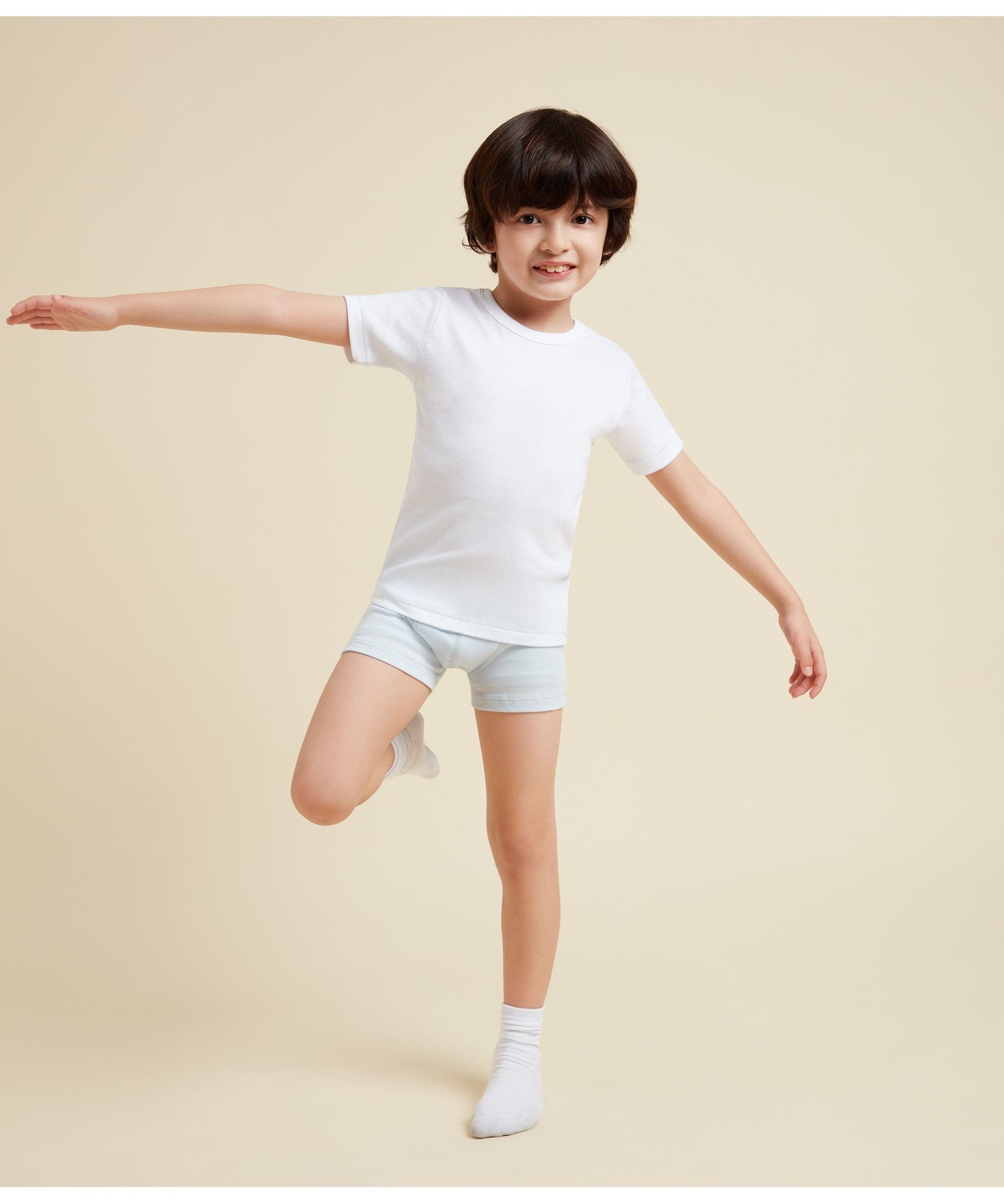 Комплект из 2 белых футболок с коротким рукавом PETIT BATEAU, Color 1 — фото 4