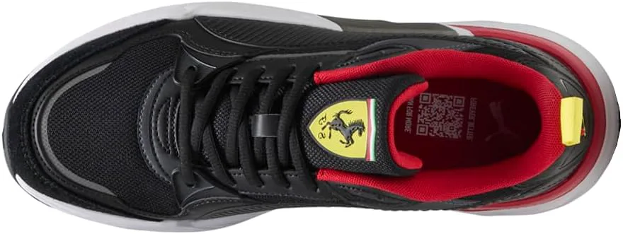 Мужские кроссовки PUMA Scuderia Ferrari Trinity 2 на шнуровке, повседневные - черные, черный — фото 3