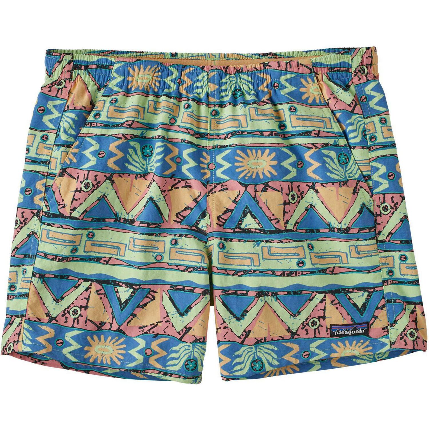 

Женские шорты-бэджи длиной 5 дюймов Patagonia, High Hopes Geo/Salamander