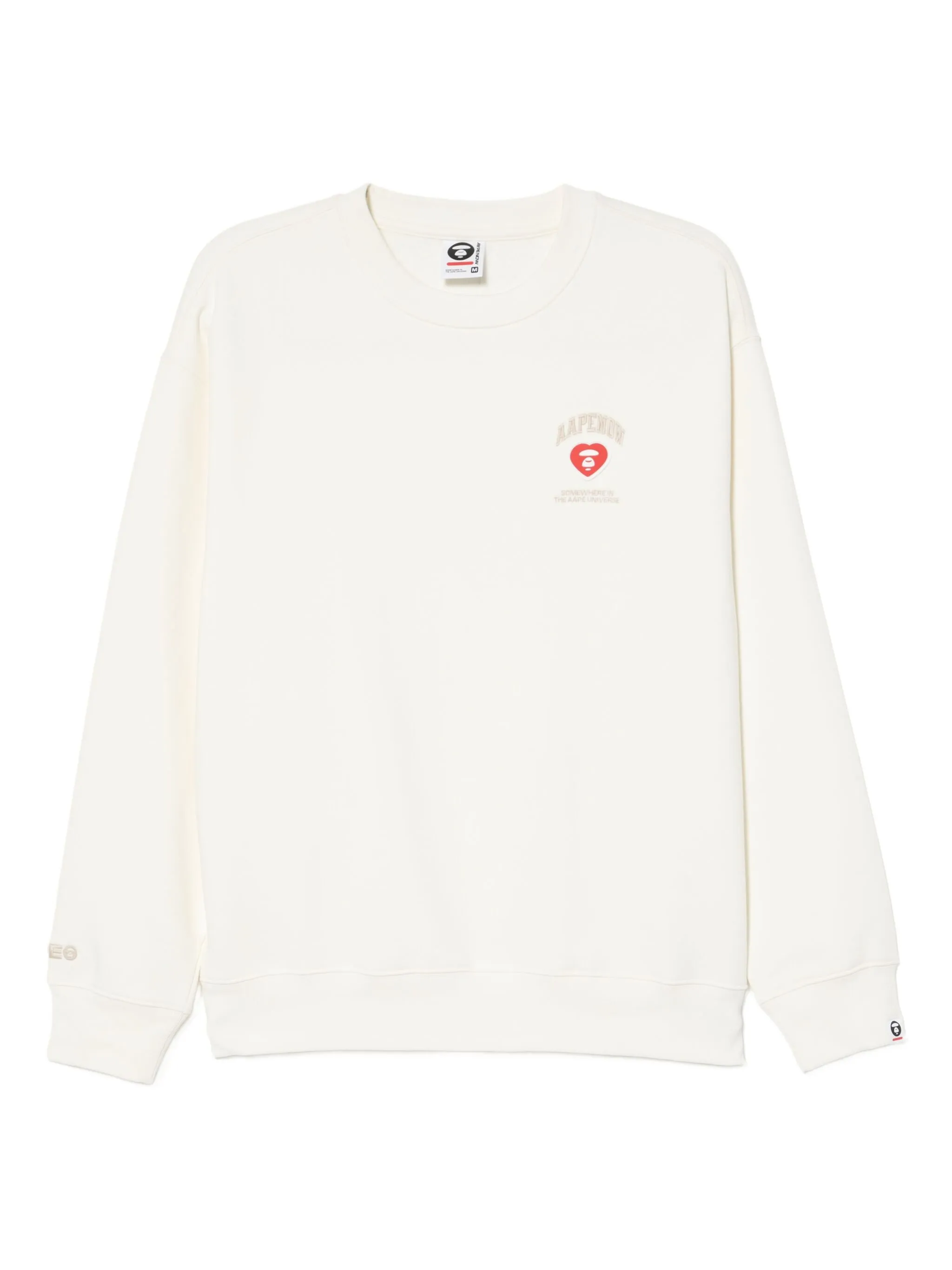 

Толстовка с нашивкой-логотипом Aape By A Bathing Ape, белый