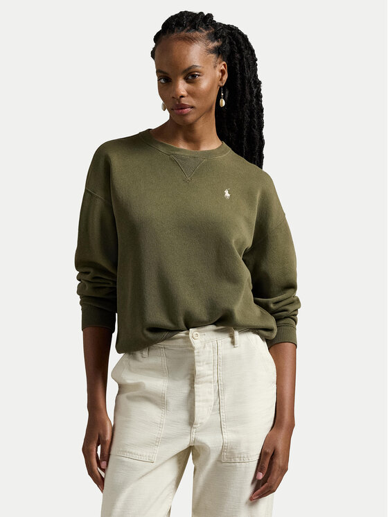 

Свободный крой толстовки 211943006020 Polo Ralph Lauren, зеленый