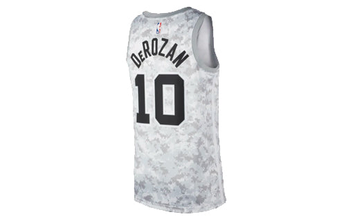 Спортивная футболка san antonio spurs demar derozan city edition swingman jersey camo 'white' Nike, белый — фото 2
