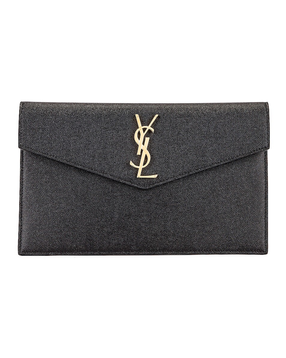 

Средний клатч Saint Laurent, черный