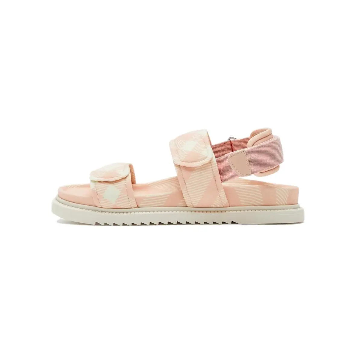 

Кроссовки Burberry Kids Jamie Checked Touch-strap Sandals, розовый