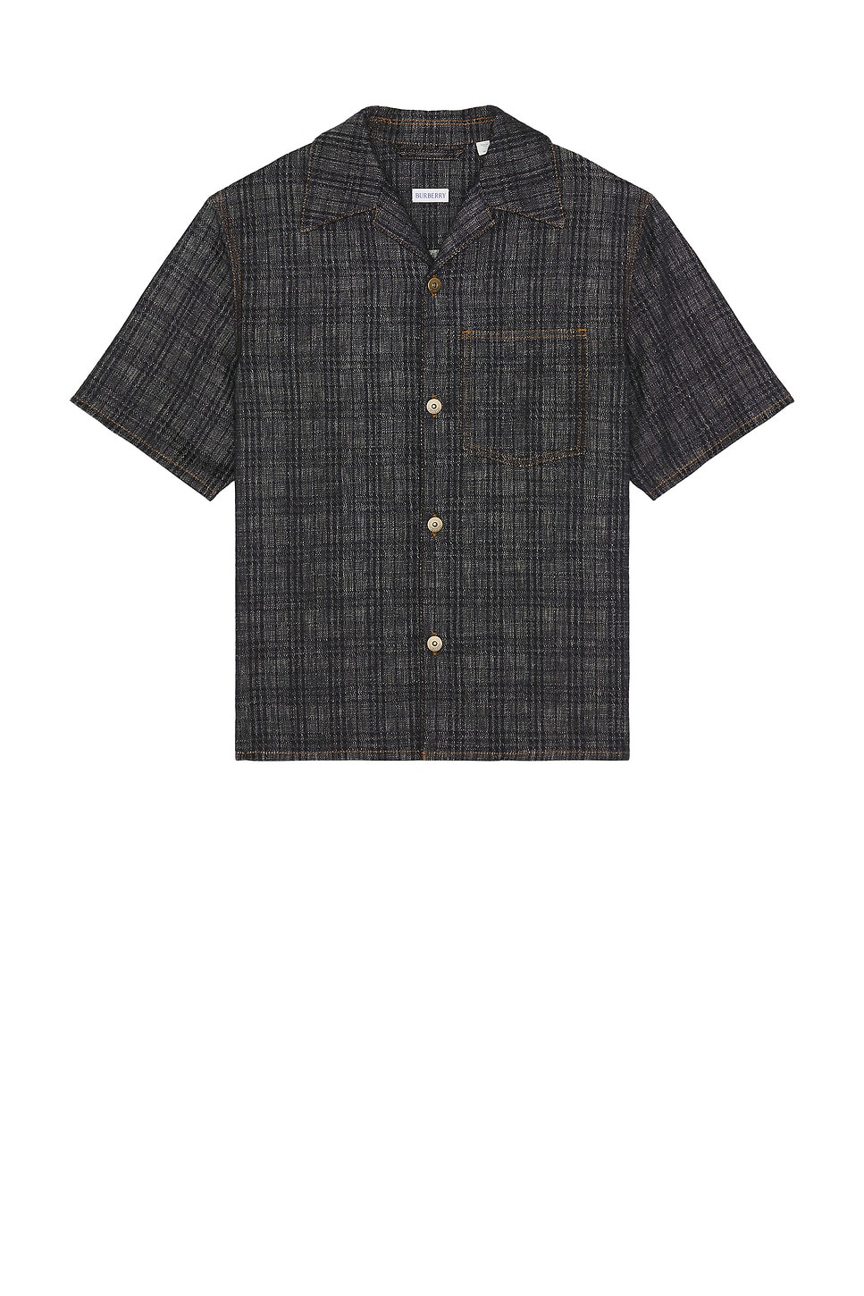 

Джинковая рубашка с коротким рукавом Burberry, Indigo Check