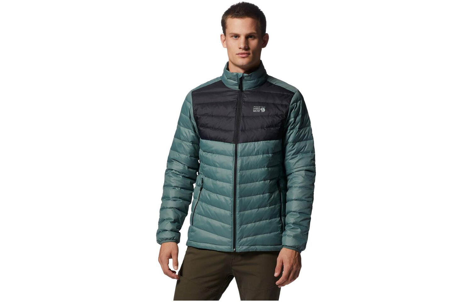

Пуховик мужской Mountain Hardwear, цвет Thunderhead Grey/ Black
