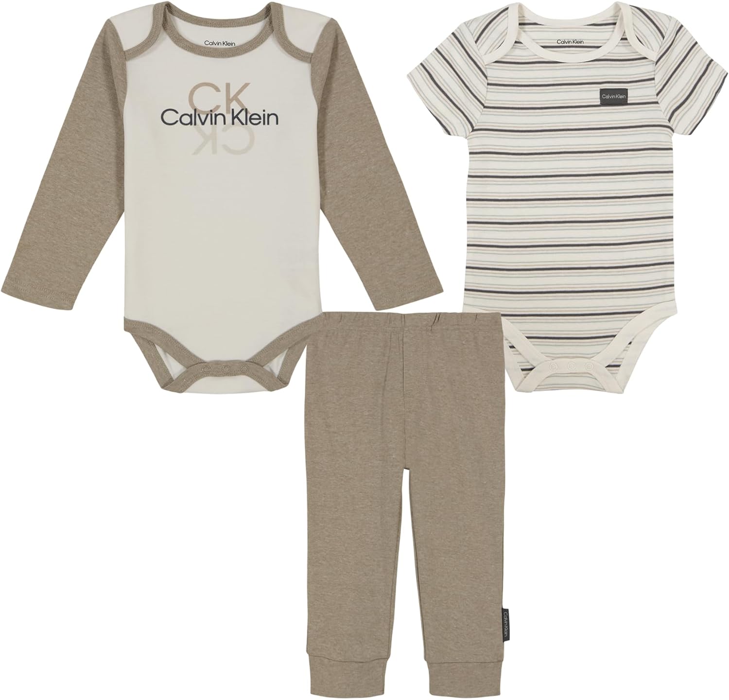 

Комплект из 3 штанишек-брюк Calvin Klein для мальчиков, Savannah Tan/Antique White