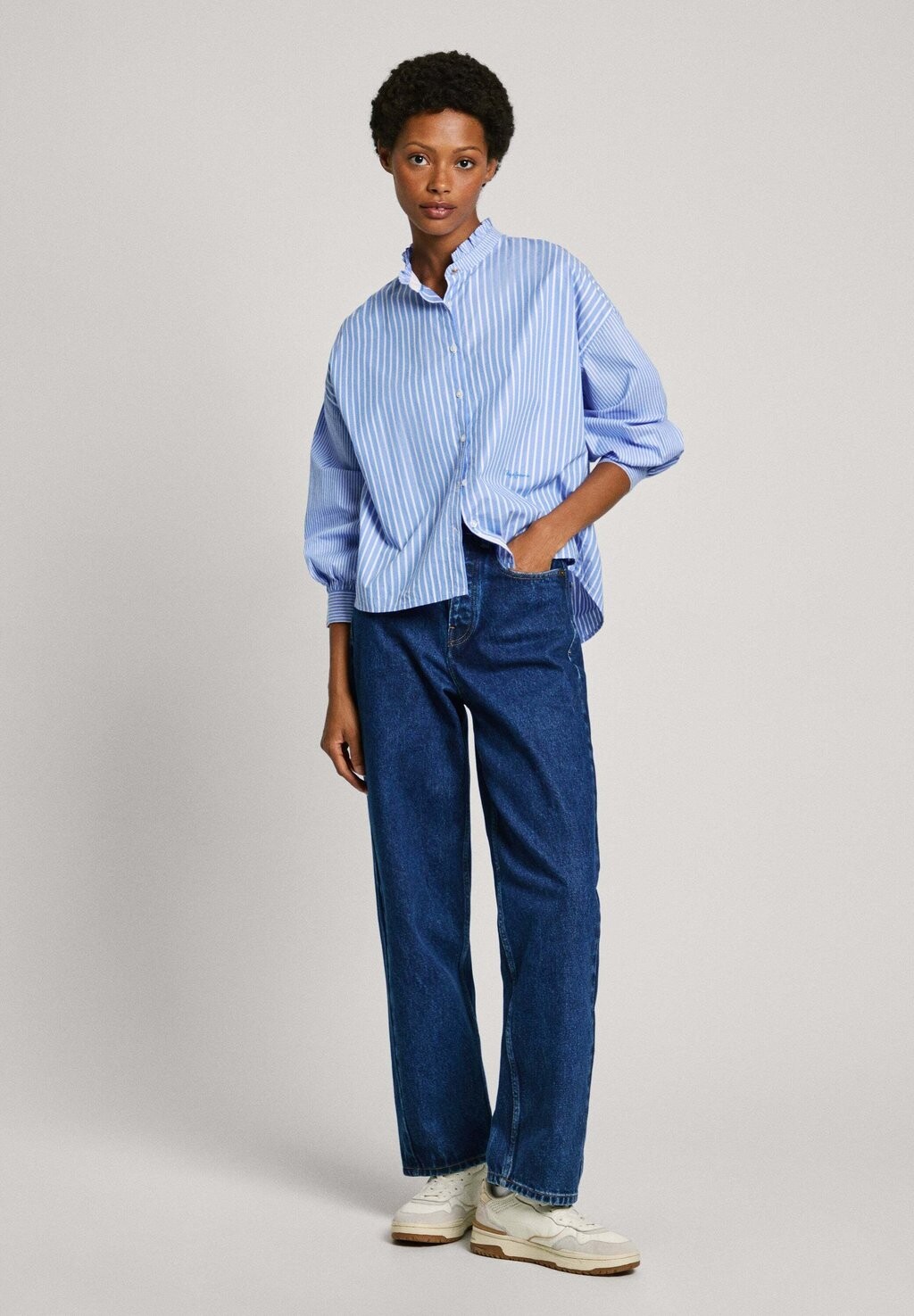 

Блузка на пуговицах PIPERY Pepe Jeans, синий