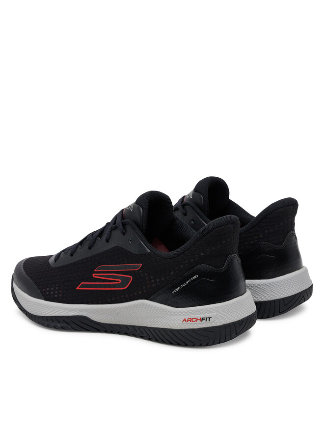 Теннисные кроссовки Skechers Viper Court Pro 246069/BKRD, черный — фото 3
