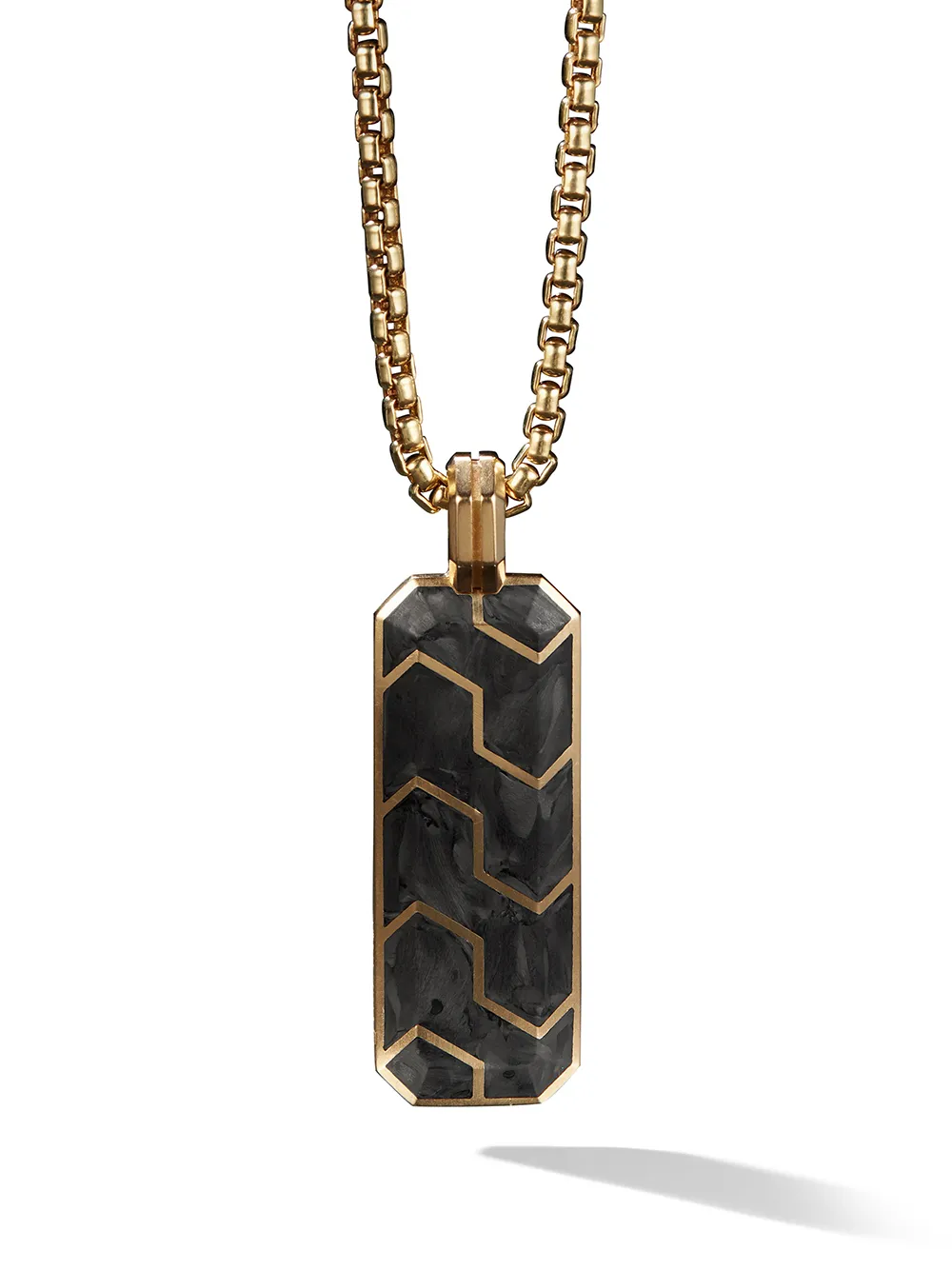 

Подвеска Forged Carbon Ingot из желтого золота (47 мм) David Yurman, золотой