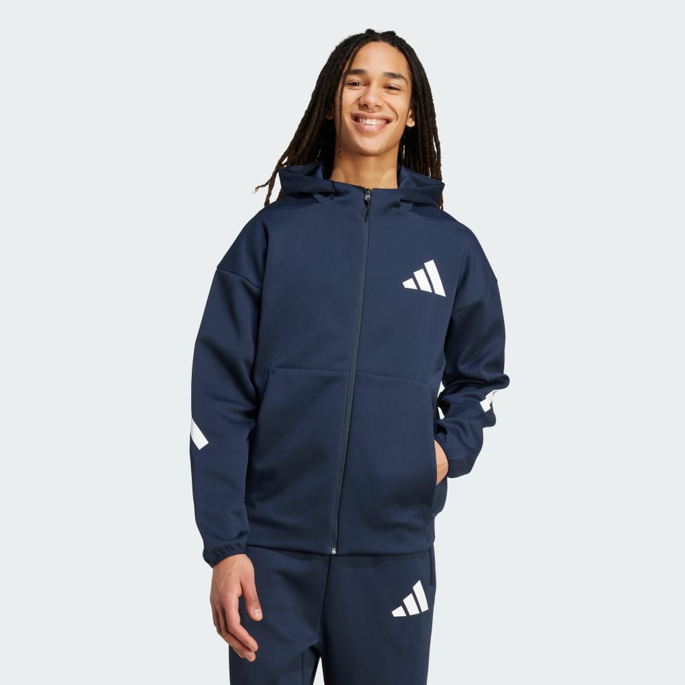 

Куртка Adidas Z.N.E. Full-Zip Hooded Track Jacket, цвет Aurora Ink