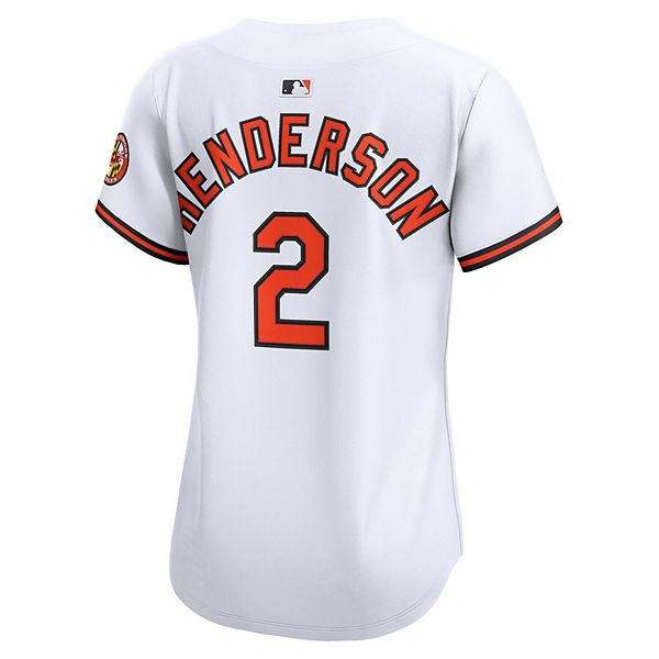 Женская белая домашняя лимитированная футболка игрока Baltimore Orioles Гуннара Хендерсона Nike — фото 4