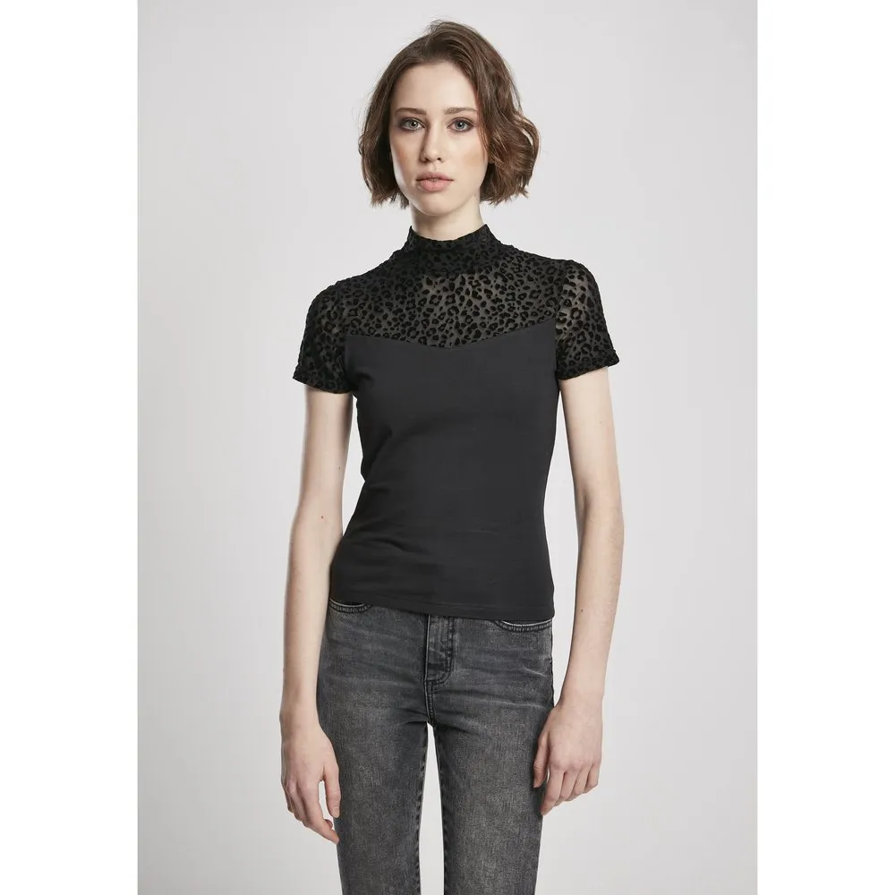 

Футболка Urban Classics Flock Lace Turtleneck, черный