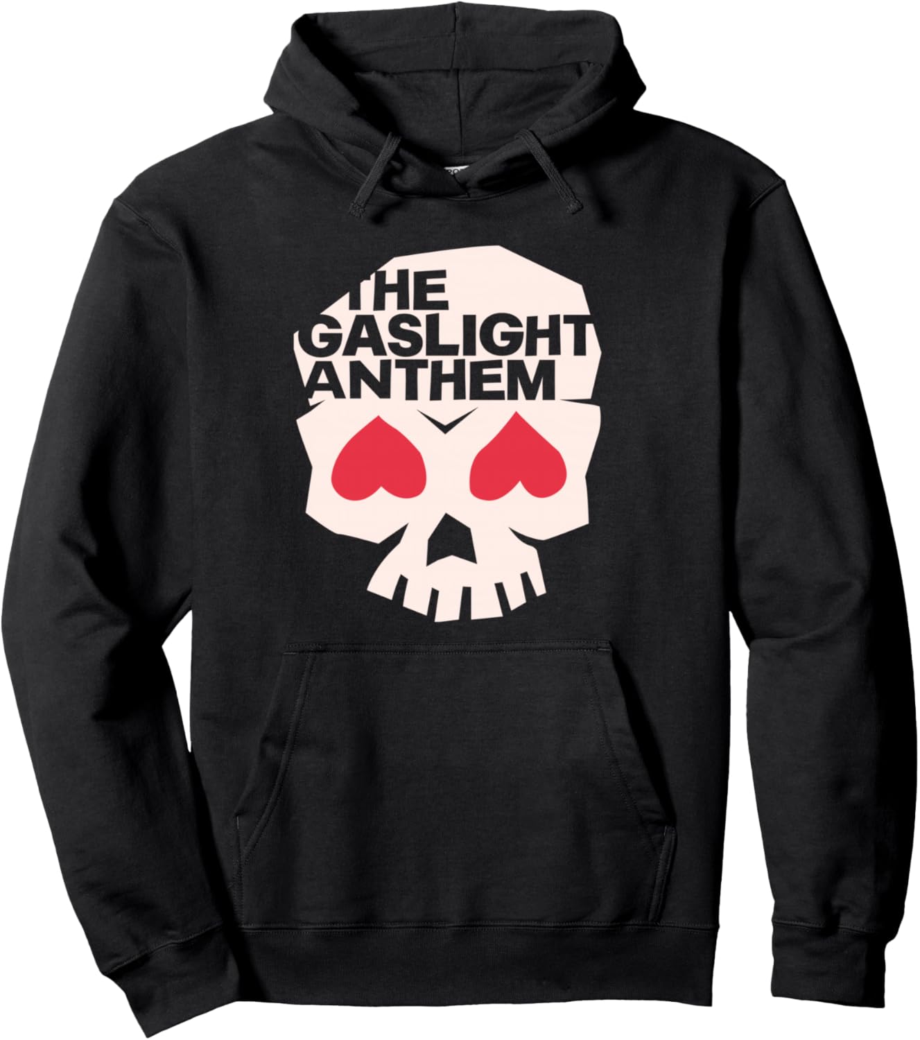 

Gas Light Anthemem - Толстовка с капюшоном в виде сердца и черепа The Gaslight Anthem, черный