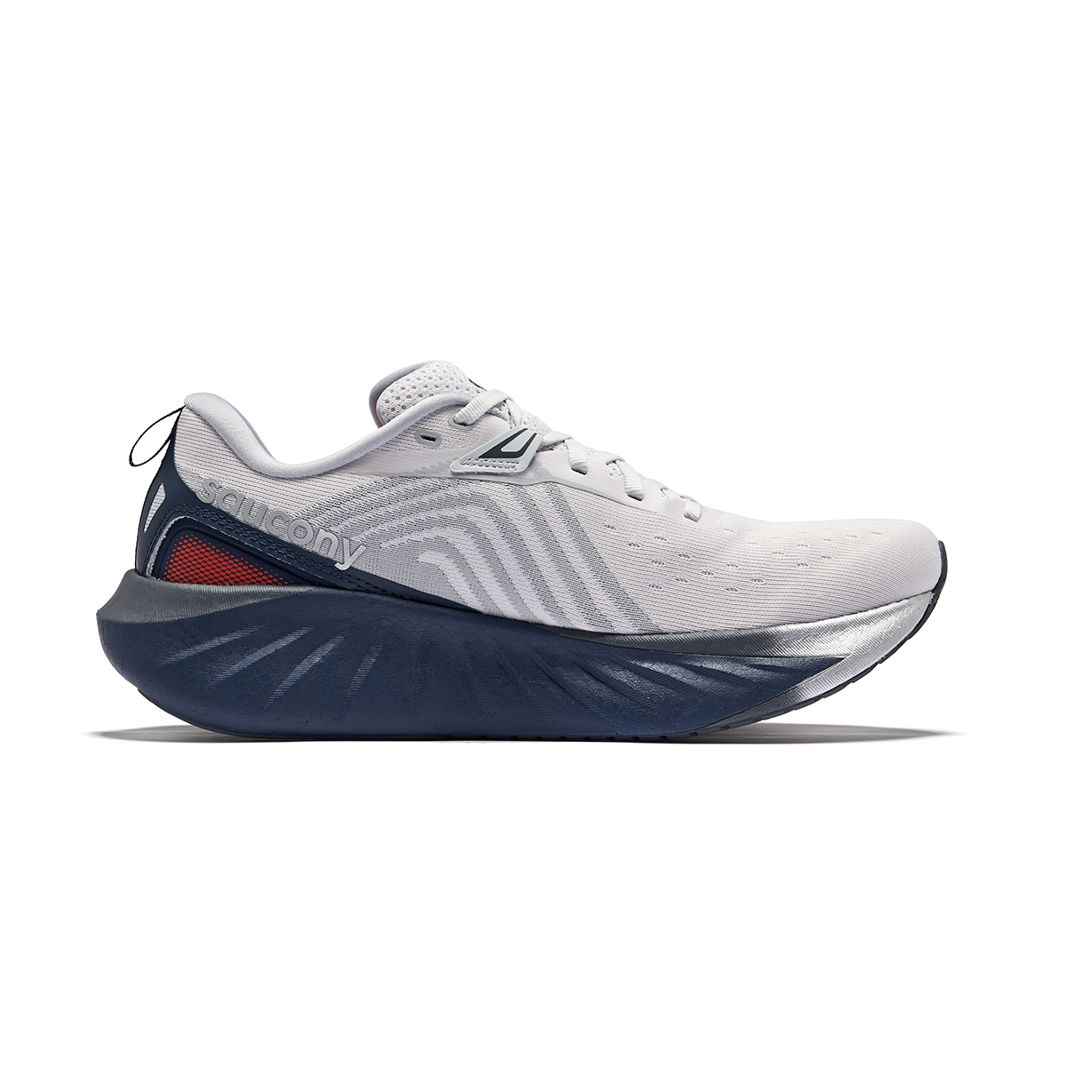 Saucony Триумф 22 Облачно-морской белый темно-синий, цвет White Dark Blue — фото 3