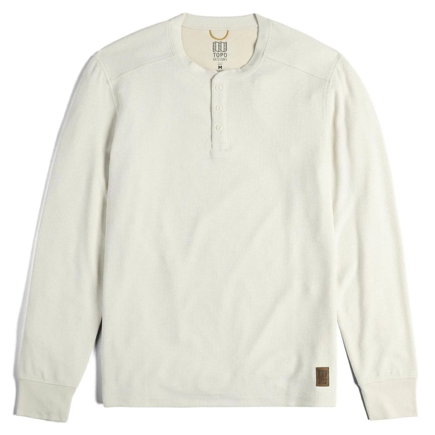 

Глобальная вафельная футболка Henley - мужская Topo Designs, Bone White