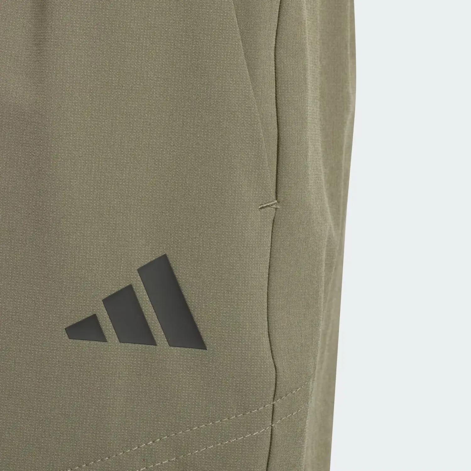 Adidas Детские шорты climacool для детей 3-7 лет strata olive green — фото 3