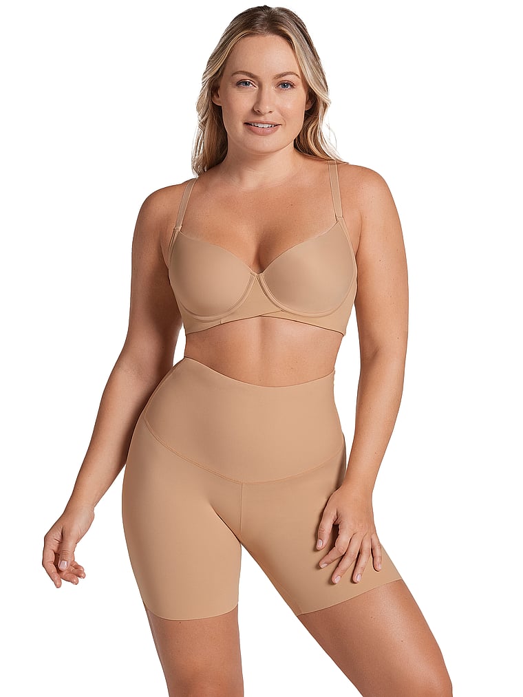 

Утягивающие шорты с высокой талией и компрессией Leonisa Shapewear, beige