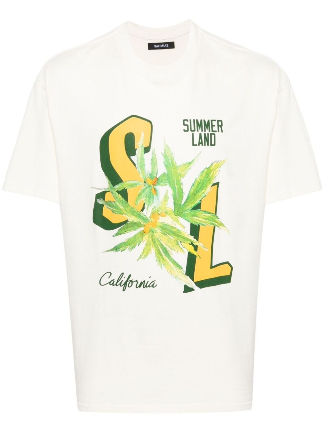 

Nahmias футболка SL Hemp с графичным принтом, белый