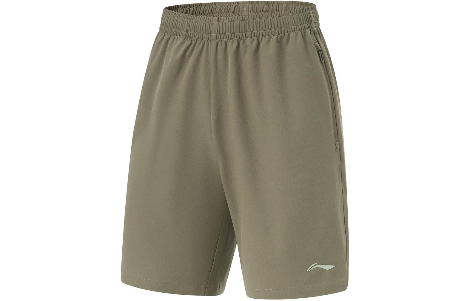 

Лининг Фитнес серия повседневные шорты мужские армейский хаки