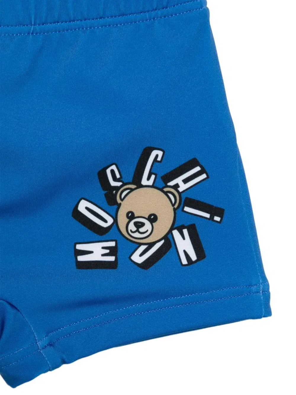 Плавки с принтом Moschino Kids, синий — фото 3