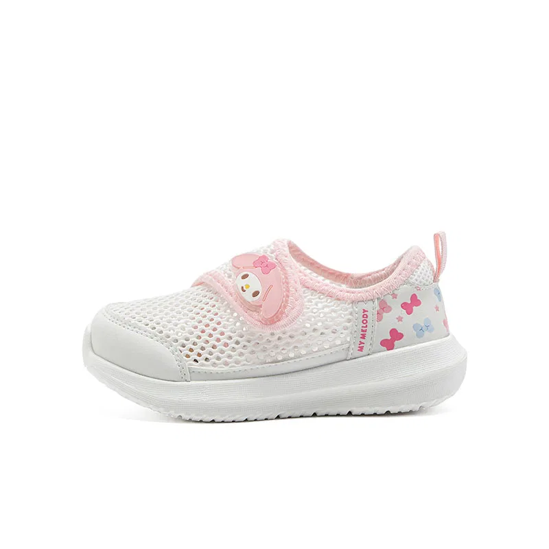 Кроссовки Hello Kitty Anti Kick с защитой от истирания, дышащие, легкие, амортизирующие, балансирующие, низкие Sanrio, White Lotus Root Powder-My Melody