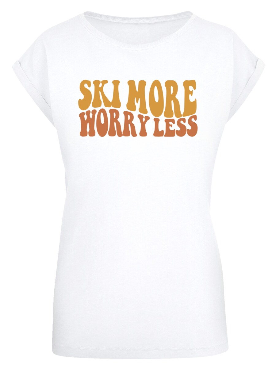 

Рубашка F4NT4STIC Ski More Worry Less, белый