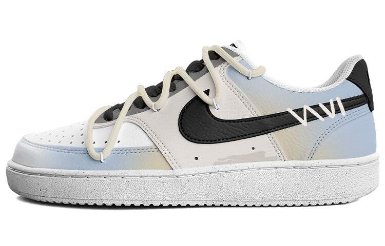 

Кроссовки Nike Court Vision 1 Skateboarding Shoes Men Low-top Gray, голубой, Синий, Кроссовки Nike Court Vision 1 Skateboarding Shoes Men Low-top Gray, голубой