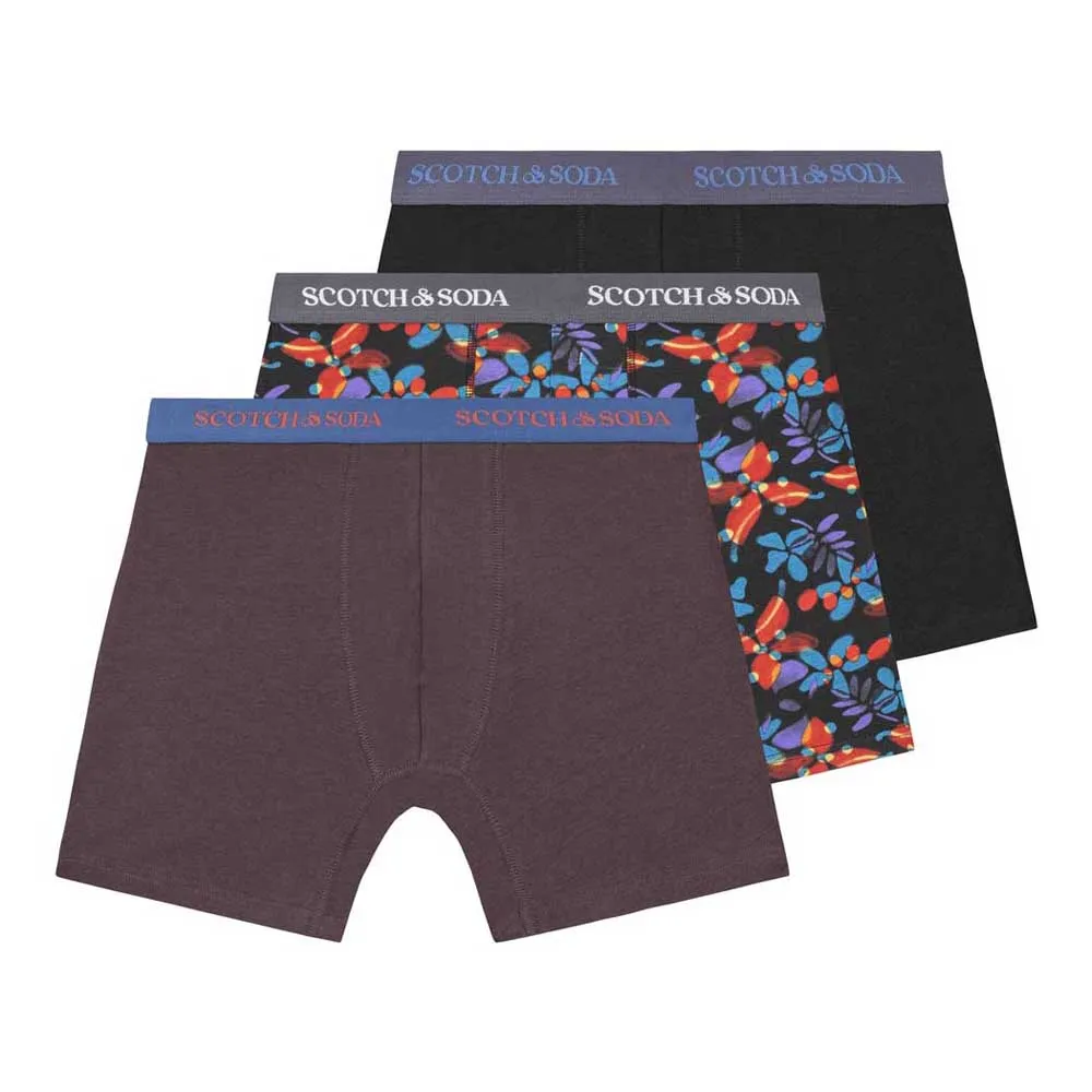 

Трусы-боксеры Scotch & Soda SSFA24M152028 3 units, разноцветный